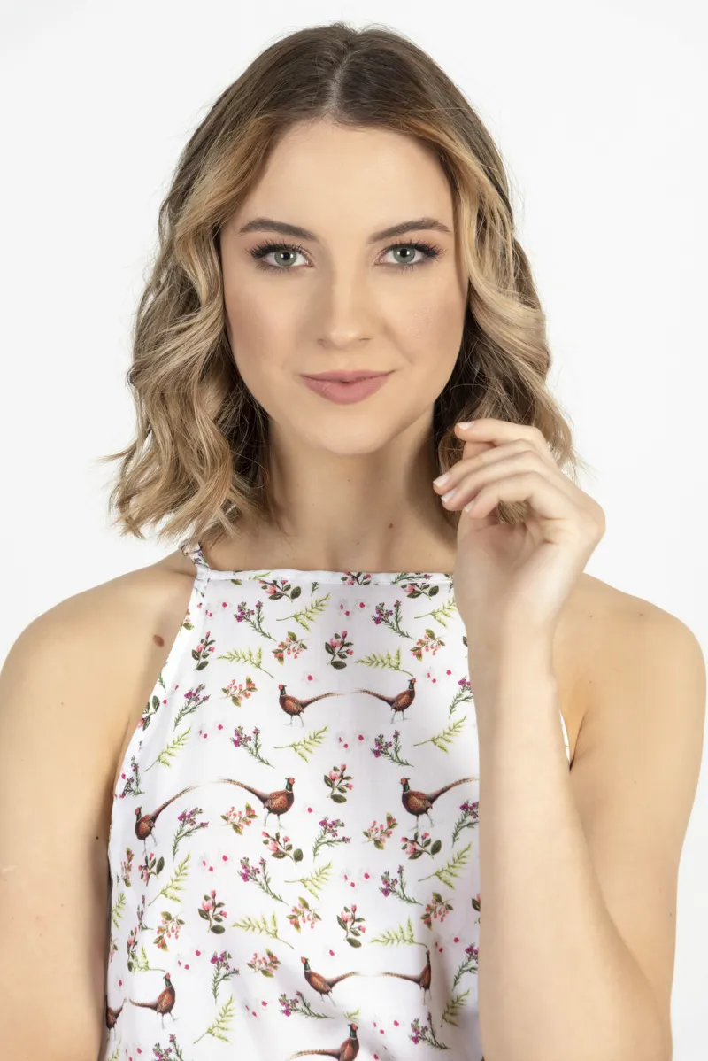 Hartwell Nalia Dress - Flowers and Pheasants-1